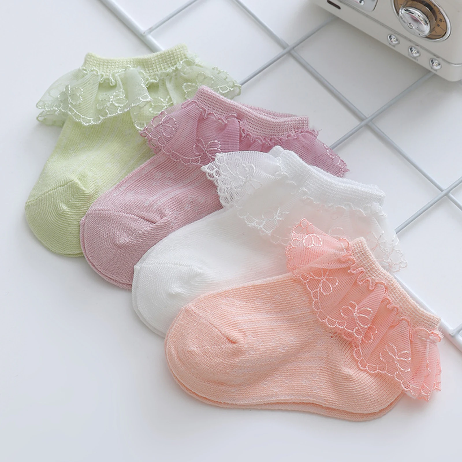 Toddler Baby Girls Ankle Socks Spring Summer Cotton Blend Ruffle Lace Floral Princess Socks
Toddler Baby Girls Ankle Socks Spring Summer Cotton Blend Ruffle Lace Floral Princess Socks