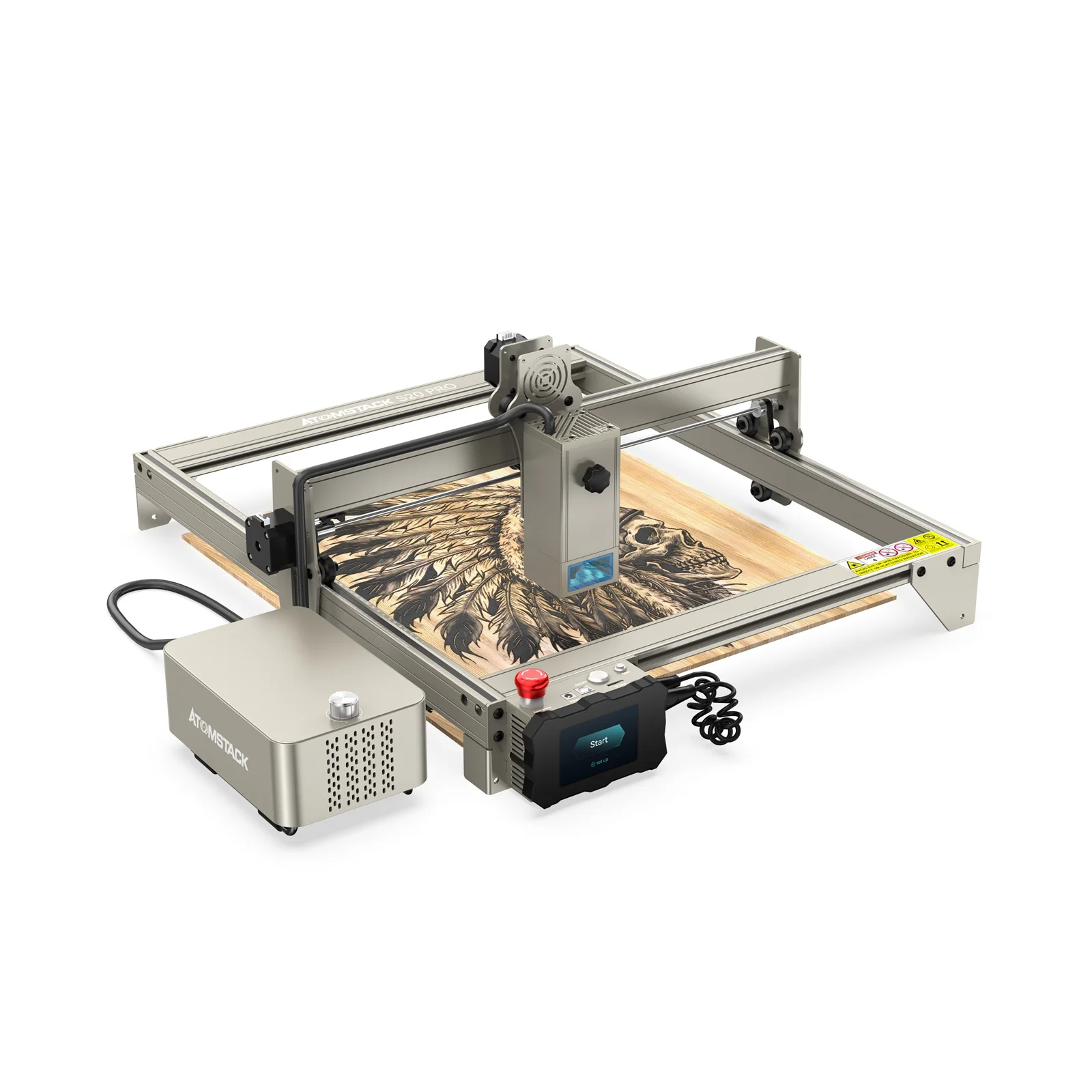 ATOMSTACK S20 Pro 130W Laser Engraving Cutting Machine 400x400mm Engraving Area Fixed-Focus Ultra-thin Laser Engraver Machine
ATOMSTACK S20 Pro 130W Laser Engraving Cutting Machine 400x400mm Engraving Area Fixed-Focus Ultra-thin Laser Engraver Machine