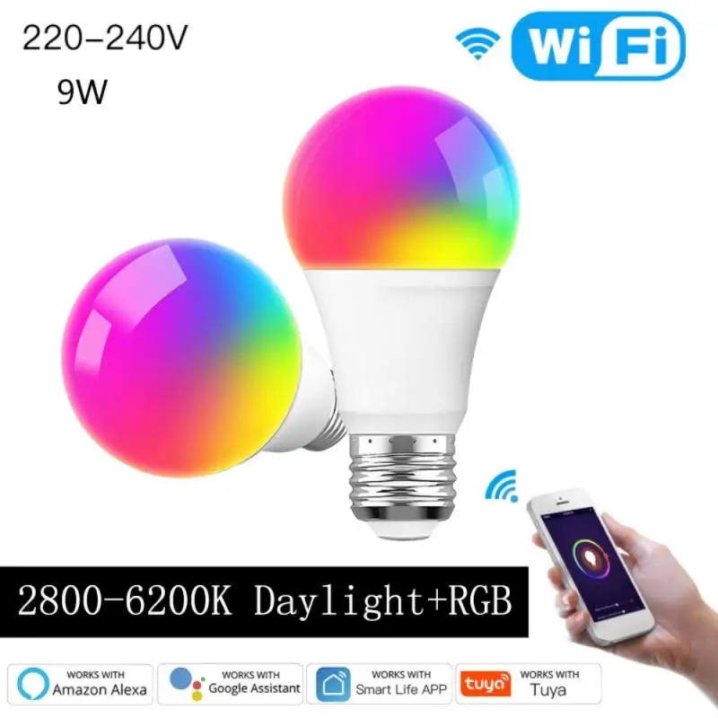 Умная Светодиодная лампа 9 Вт с поддержкой Alexa/google Home, Rgb, Wi-Fi, Android/ios, 220-240 В
Умная Светодиодная лампа 9 Вт с поддержкой Alexa/google Home, Rgb, Wi-Fi, Android/ios, 220-240 В