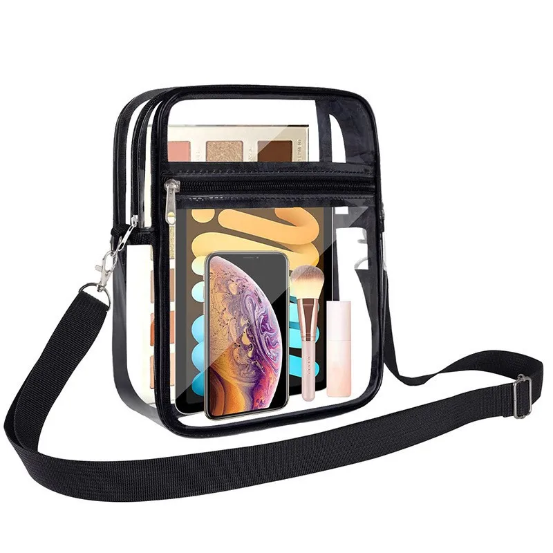 Women Transparent Clear Purse Crossbody Shoulder Bags With Removable Strap Pvc Stadium Approved Bags Zipper Messenger Bags
Women Transparent Clear Purse Crossbody Shoulder Bags With Removable Strap Pvc Stadium Approved Bags Zipper Messenger Bags