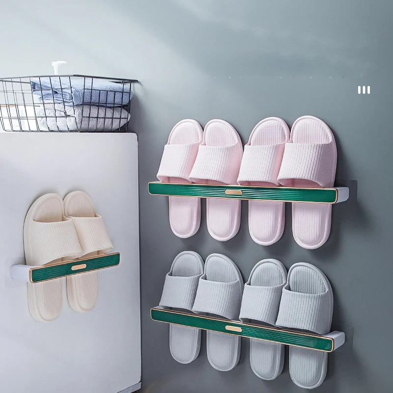 Creative Bathroom Shoes Organizer Hole Free Shoes Storage Rack Household Towel Rack Wall Hanging Nail Free Slipper Rack ZB575
Creative Bathroom Shoes Organizer Hole Free Shoes Storage Rack Household Towel Rack Wall Hanging Nail Free Slipper Rack ZB575