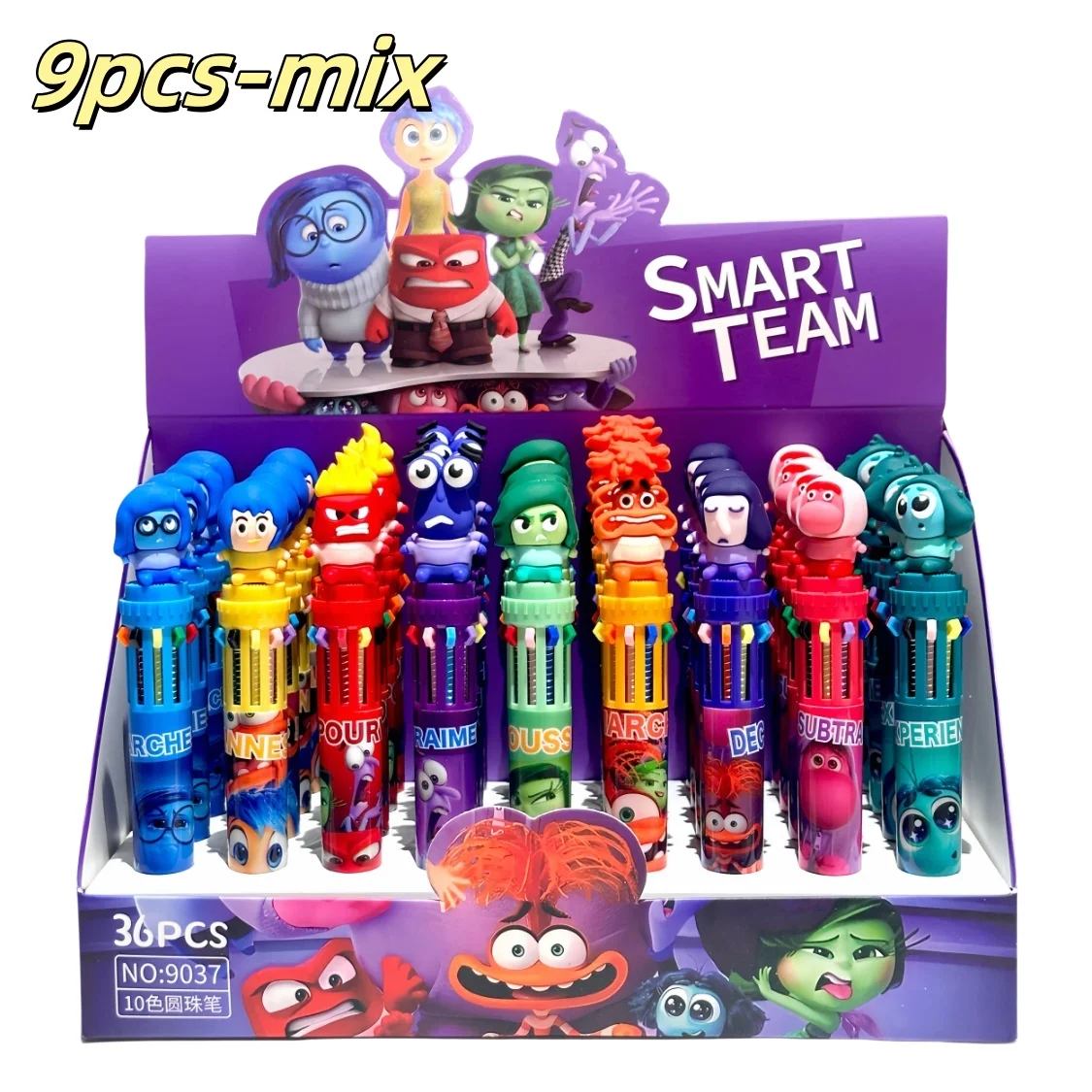 Набор Шариковых Ручек Из 10 Цветов, 9/36 Шт., Joy Sadness Inside Out, Тематические Студенческие И Детские Рекламные Ручки
Набор Шариковых Ручек Из 10 Цветов, 9/36 Шт., Joy Sadness Inside Out, Тематические Студенческие И Детские Рекламные Ручки
