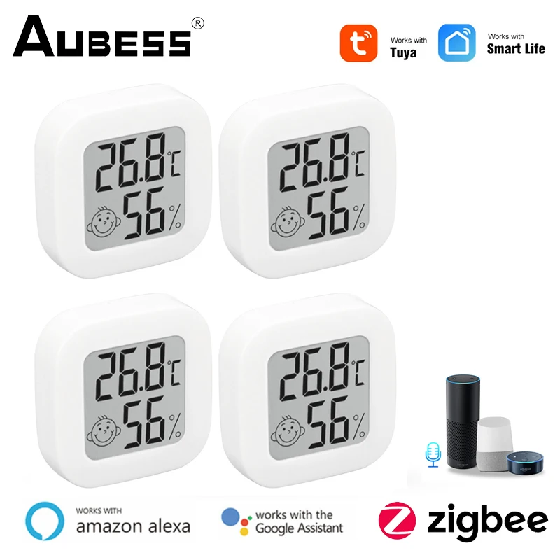 Tuya Zigbee Temperature Humidity Sensor Digital Thermometer Smart Home Var Smart Life With LCD Display For Alexa Google Home
Tuya Zigbee Temperature Humidity Sensor Digital Thermometer Smart Home Var Smart Life With LCD Display For Alexa Google Home