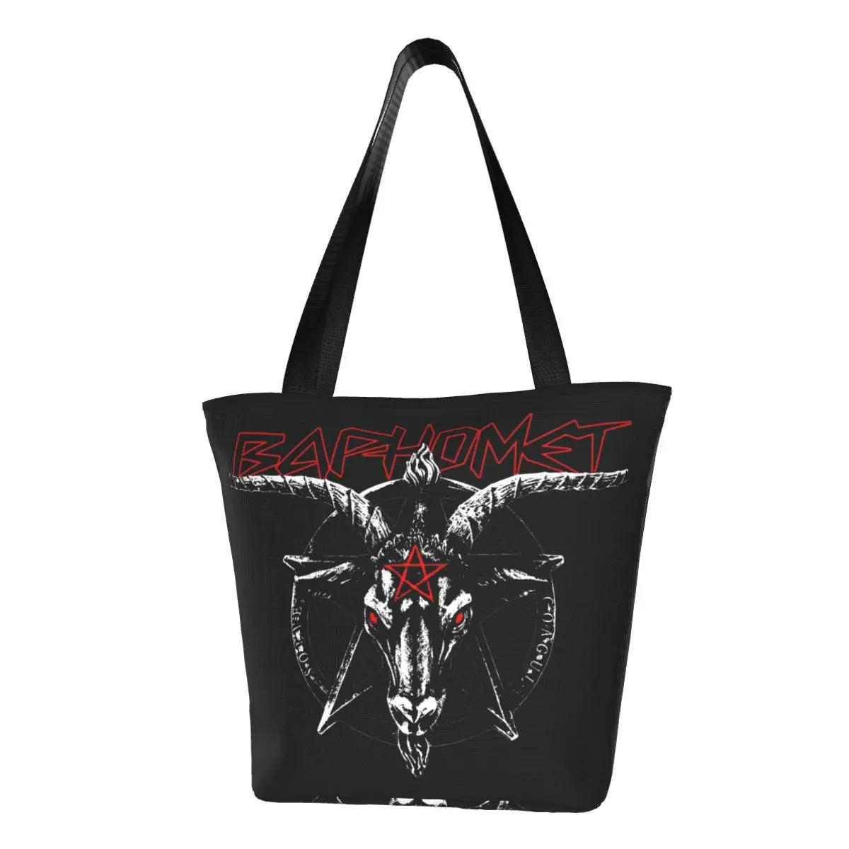 Сумка для покупок Baphomet Sabbatic, многоразовая офисная сумка из полиэстера с изображением козы, дьявола, сатаны, Стивена, Родоса, подарок
Сумка для покупок Baphomet Sabbatic, многоразовая офисная сумка из полиэстера с изображением козы, дьявола, сатаны, Стивена, Родоса, подарок