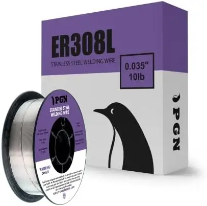 Stainless Steel MIG Welding Wire - ER308L - 0.035 Inch - 10 Pound Spool - Low-Carbon Mild Steel MIG Wire for Reduced Splatter an
Stainless Steel MIG Welding Wire - ER308L - 0.035 Inch - 10 Pound Spool - Low-Carbon Mild Steel MIG Wire for Reduced Splatter an