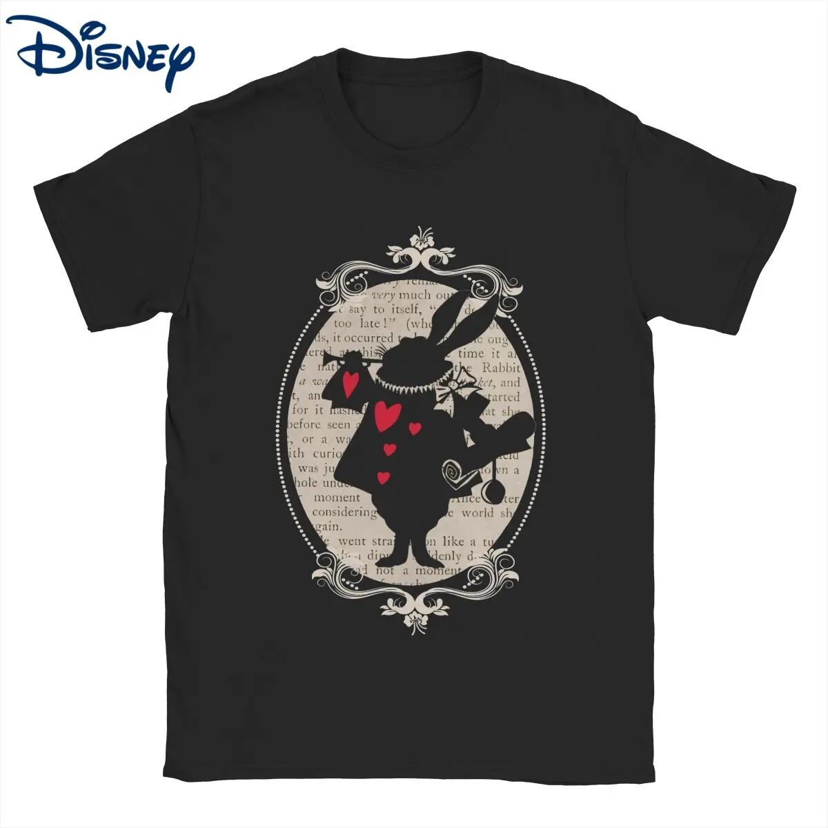 Мужская футболка Disney Alice In Wonderland с Белым Кроликом, винтажная хлопковая футболка с короткими рукавами, летняя одежда с круглым воротником
Мужская футболка Disney Alice In Wonderland с Белым Кроликом, винтажная хлопковая футболка с короткими рукавами, летняя одежда с круглым воротником