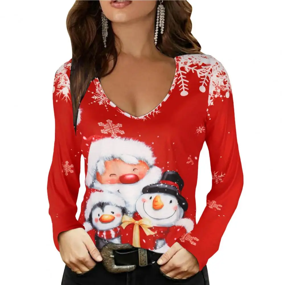 Trendy Women Christmas T-shirt Christmas Print House Soft Women Christmas Top Loose Christmas Top for Party
Trendy Women Christmas T-shirt Christmas Print House Soft Women Christmas Top Loose Christmas Top for Party