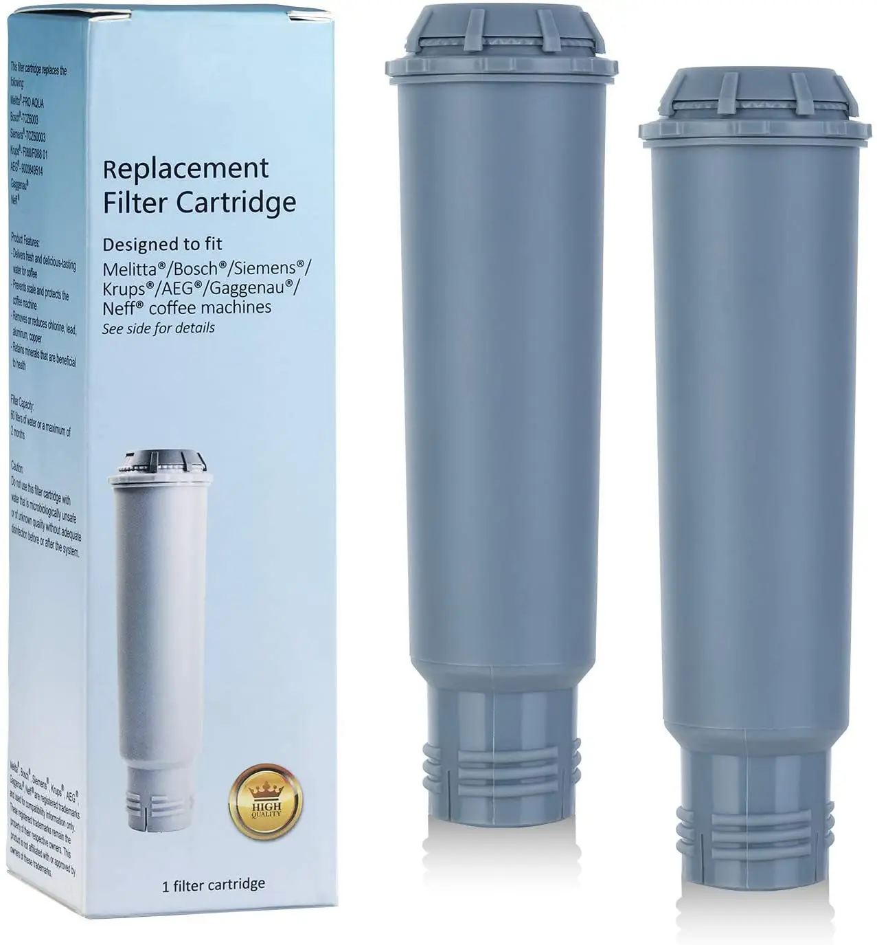 2 Pack Replacement For Krups Claris F088 Precise Tamp Water Filters for Espresso Coffee Machine Water Filter Cartridge
2 Pack Replacement For Krups Claris F088 Precise Tamp Water Filters for Espresso Coffee Machine Water Filter Cartridge