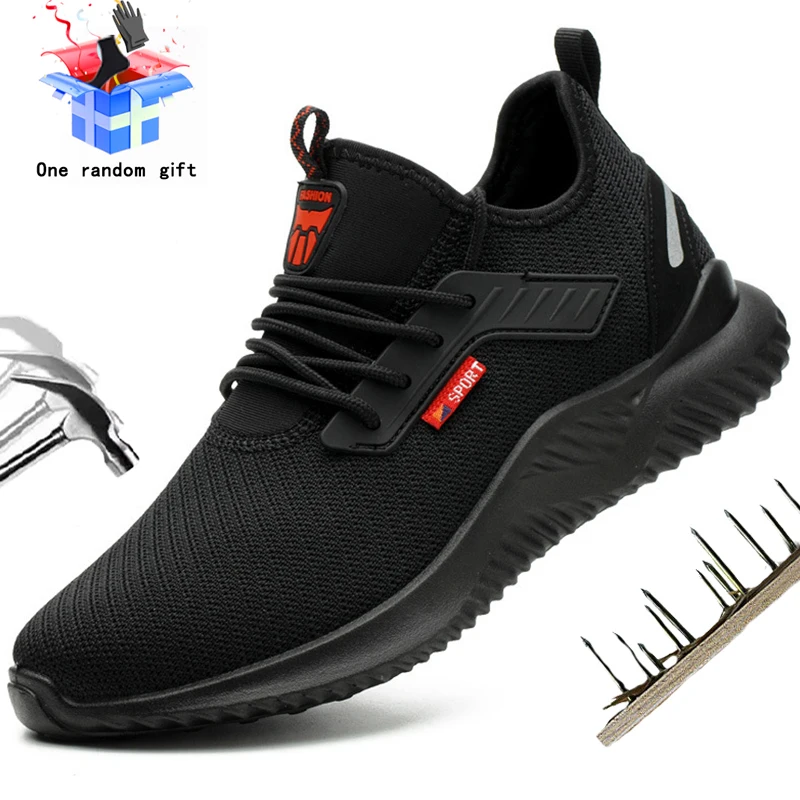 Lightweight Mens Safety Shoes Steel-toed Breathable Work Boots Male Indestructible Comfortable Construction Security Sneakers
Lightweight Mens Safety Shoes Steel-toed Breathable Work Boots Male Indestructible Comfortable Construction Security Sneakers