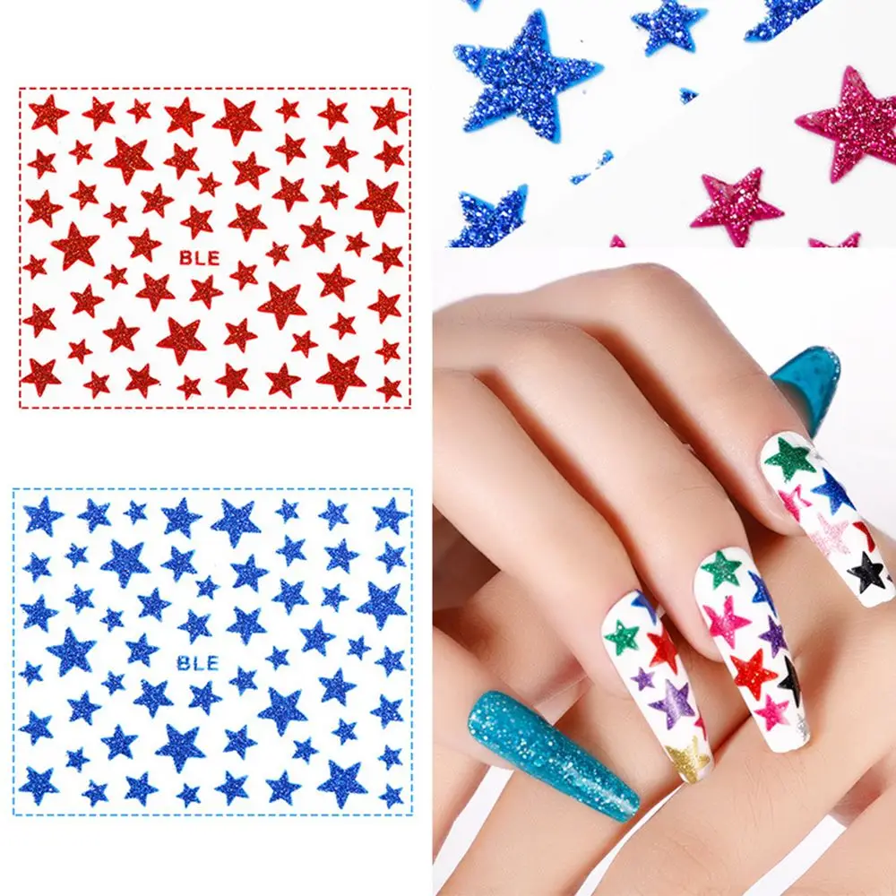 1 PC Cute Glitter Stars Nail Sticker Simple Colorful Nail Sticker DIY Self-Adhesive Manicure Decorations
1 PC Cute Glitter Stars Nail Sticker Simple Colorful Nail Sticker DIY Self-Adhesive Manicure Decorations