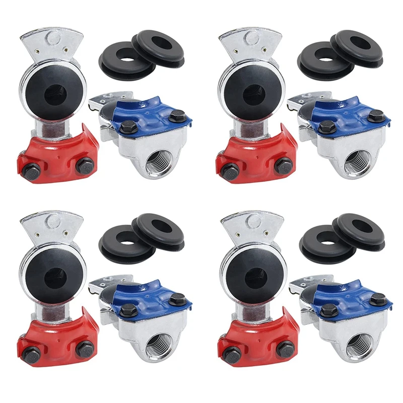 4X Universal Gladhand Emergency & Service Brake Air Hose Coupling Connectors Glad Hands Parts
4X Universal Gladhand Emergency & Service Brake Air Hose Coupling Connectors Glad Hands Parts