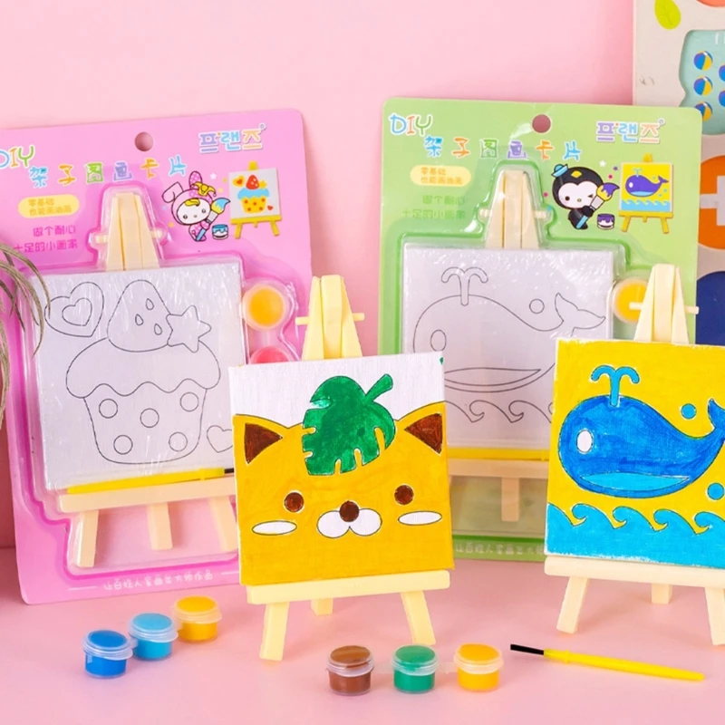 Cartoon DIY Oil Painting Shelf Drawing on Canvas Hand Paint Kids Educational Toys Children Boys Girls Birthday Gift Home Decor 
Cartoon DIY Oil Painting Shelf Drawing on Canvas Hand Paint Kids Educational Toys Children Boys Girls Birthday Gift Home Decor