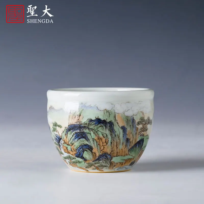 |Shengda ceramic Kung Fu teacup Master Cup hand-painted pastel Xishan crane jar cup Jingdezhen hand-made tea set
|Shengda ceramic Kung Fu teacup Master Cup hand-painted pastel Xishan crane jar cup Jingdezhen hand-made tea set