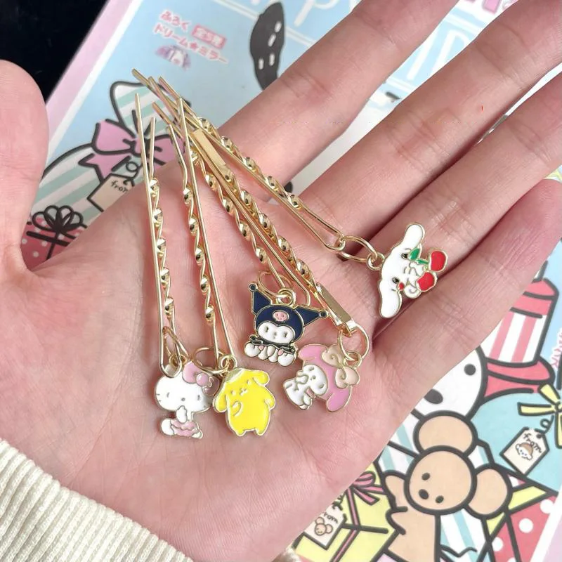 Kawaii Sanrio HelloKitty Kuromi MyMelody Cinnamoroll мультфильм A Word зажим сплав минималистичные Ins челки боковой зажим милый подарок головной убор
Kawaii Sanrio HelloKitty Kuromi MyMelody Cinnamoroll мультфильм A Word зажим сплав минималистичные Ins челки боковой зажим милый подарок головной убор