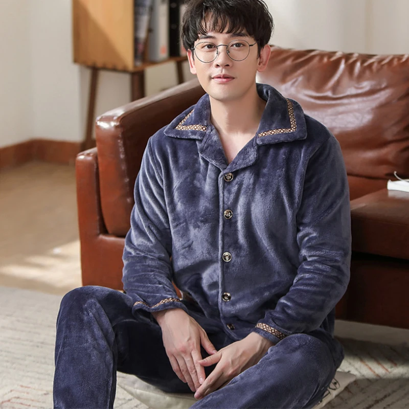 Pajama Thick Coral Thick Sleeve Men's XXXL Pijama Autumn Men Sleep Long Sleepwear Winter Casual Fleece Male Pyjamas Warm Flannel
Pajama Thick Coral Thick Sleeve Men's XXXL Pijama Autumn Men Sleep Long Sleepwear Winter Casual Fleece Male Pyjamas Warm Flannel