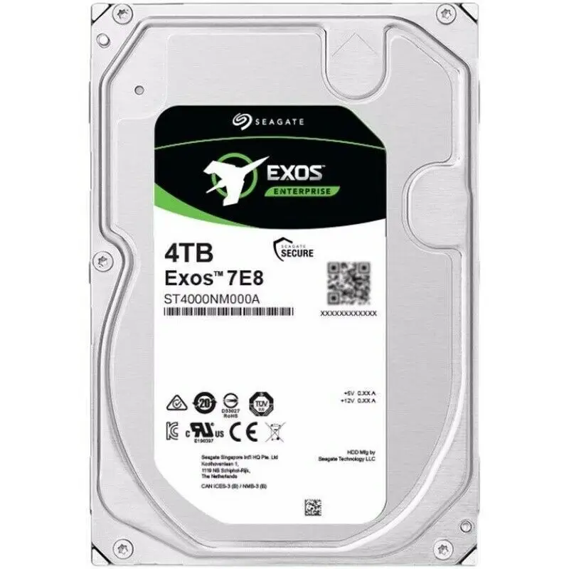 FOR Seagate Exos 7E8 ST4000NM000A 4TB 7.2K 6Gb/s 256MB 3.5" 2HZ100 SATA Hard Drive
FOR Seagate Exos 7E8 ST4000NM000A 4TB 7.2K 6Gb/s 256MB 3.5" 2HZ100 SATA Hard Drive