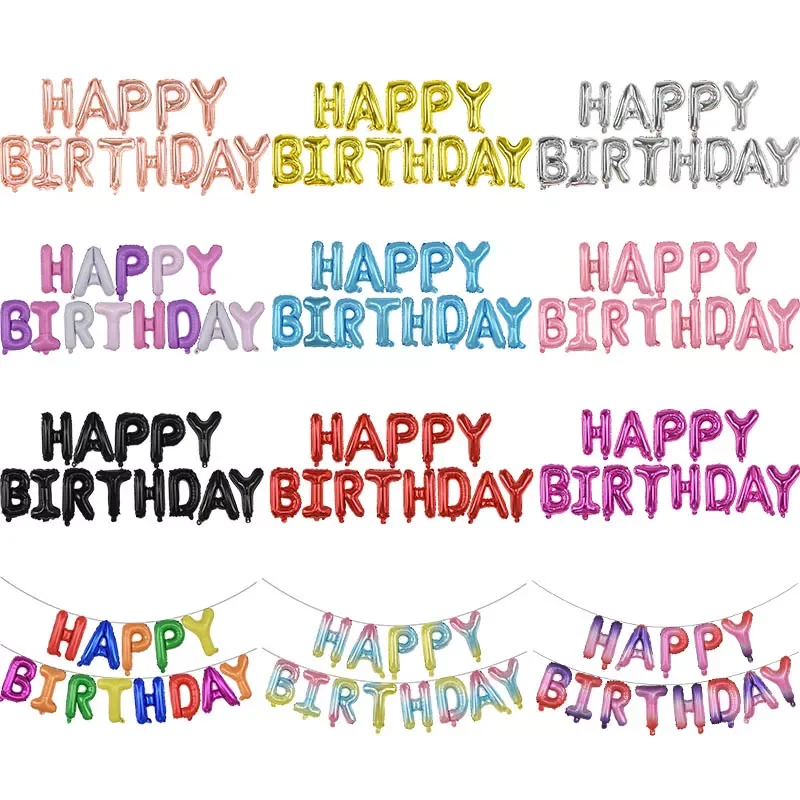 13Pcs Happy Birthday Balloons Foil Letter Balloon Birthday Party Decorations Kids Adult Birthday Balloons Alphabet Balloons set
13Pcs Happy Birthday Balloons Foil Letter Balloon Birthday Party Decorations Kids Adult Birthday Balloons Alphabet Balloons set