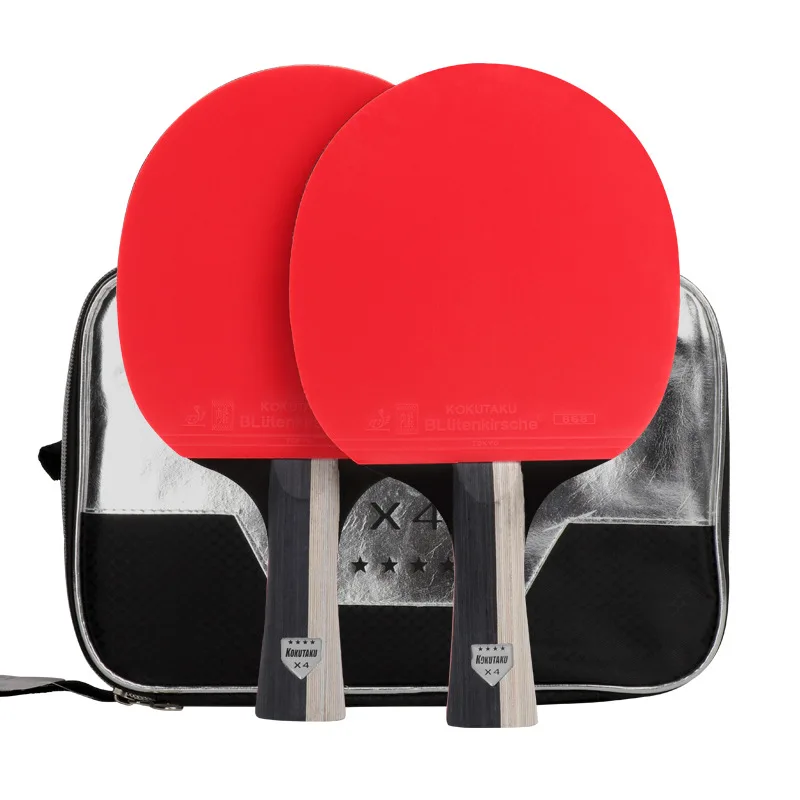 KOKUTAKU ITTF Professional 4/5/6 Star Ping Pong Racket Carbon Table Tennis Racket Bat Paddle Set Pimples In Rubber With Bag
KOKUTAKU ITTF Professional 4/5/6 Star Ping Pong Racket Carbon Table Tennis Racket Bat Paddle Set Pimples In Rubber With Bag