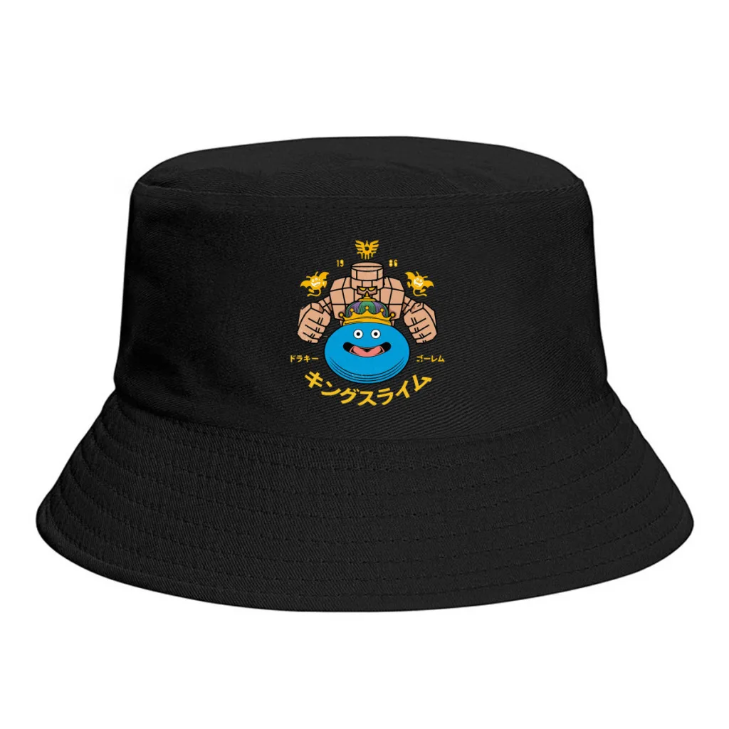 

Monsters Fisherman Hat Woman Man Awesome Dragon Quest Dragonlord Hero Game Bucket Hat Sandbeach Bob Femme Gorro Sun Protection