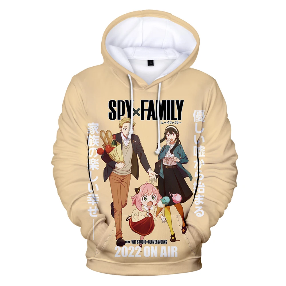 2022 Новое модное худи SPY×family Merch пуловер аниме топы с длинным рукавом унисекс толстовки уличная одежда свитшоты
2022 Новое модное худи SPY×family Merch пуловер аниме топы с длинным рукавом унисекс толстовки уличная одежда свитшоты