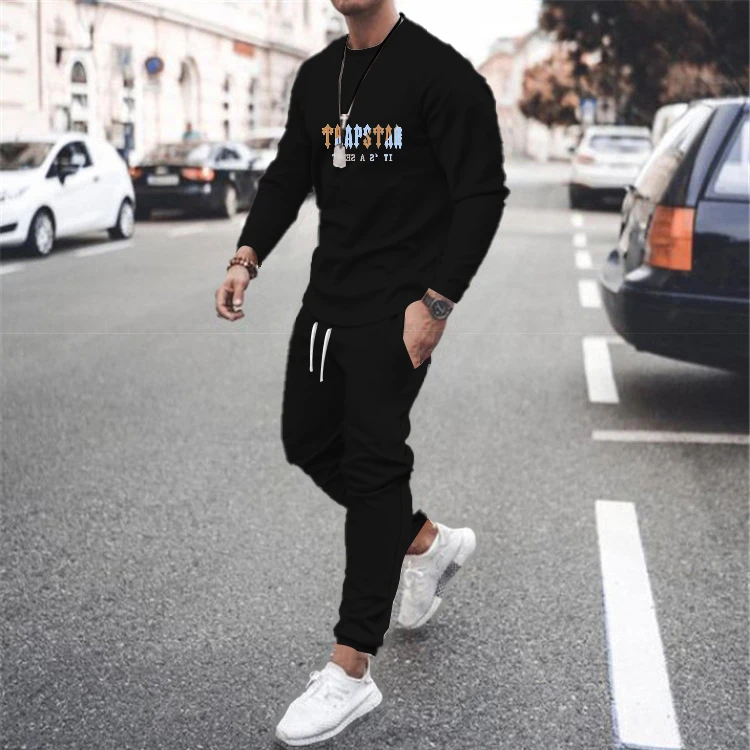 Men Fall/Winter 3D printed Trapstar Long Sleeve Men's Sportswear Sportswear Long sleeve and long pants casual sportswear
Men Fall/Winter 3D printed Trapstar Long Sleeve Men's Sportswear Sportswear Long sleeve and long pants casual sportswear