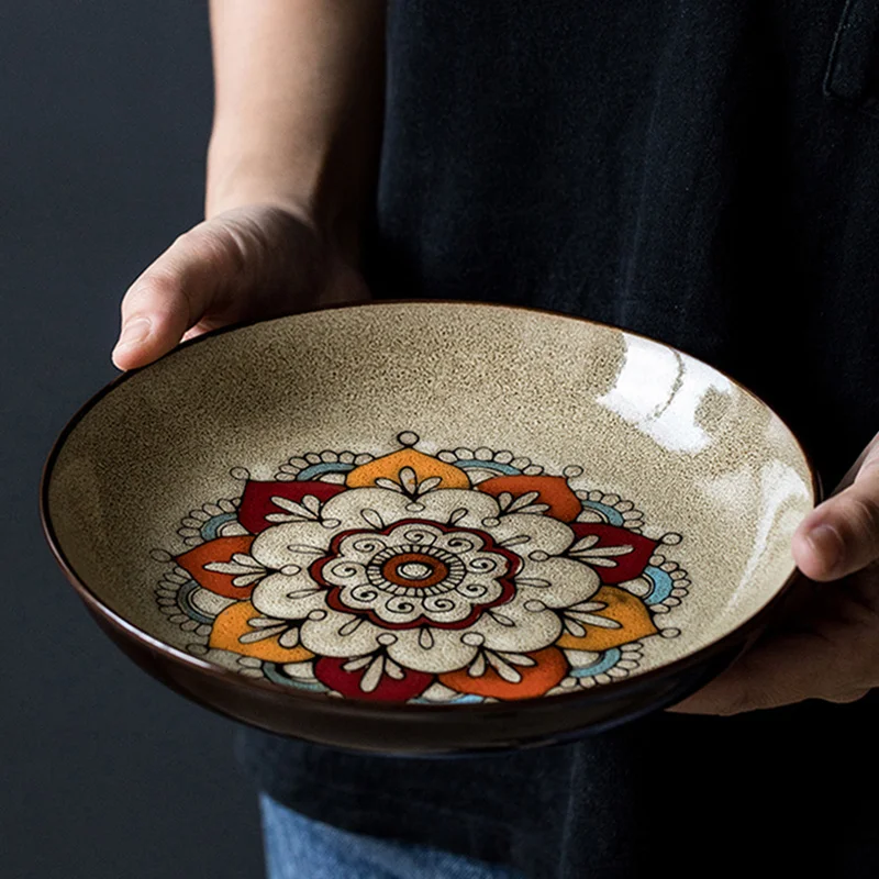 Chinese Style Ceramic Dinner Plates Round 8/8.5 Inch Salad Pasta Deep Plate Kitchen Floral Print Tableware Home Restaurant Dish
Chinese Style Ceramic Dinner Plates Round 8/8.5 Inch Salad Pasta Deep Plate Kitchen Floral Print Tableware Home Restaurant Dish
