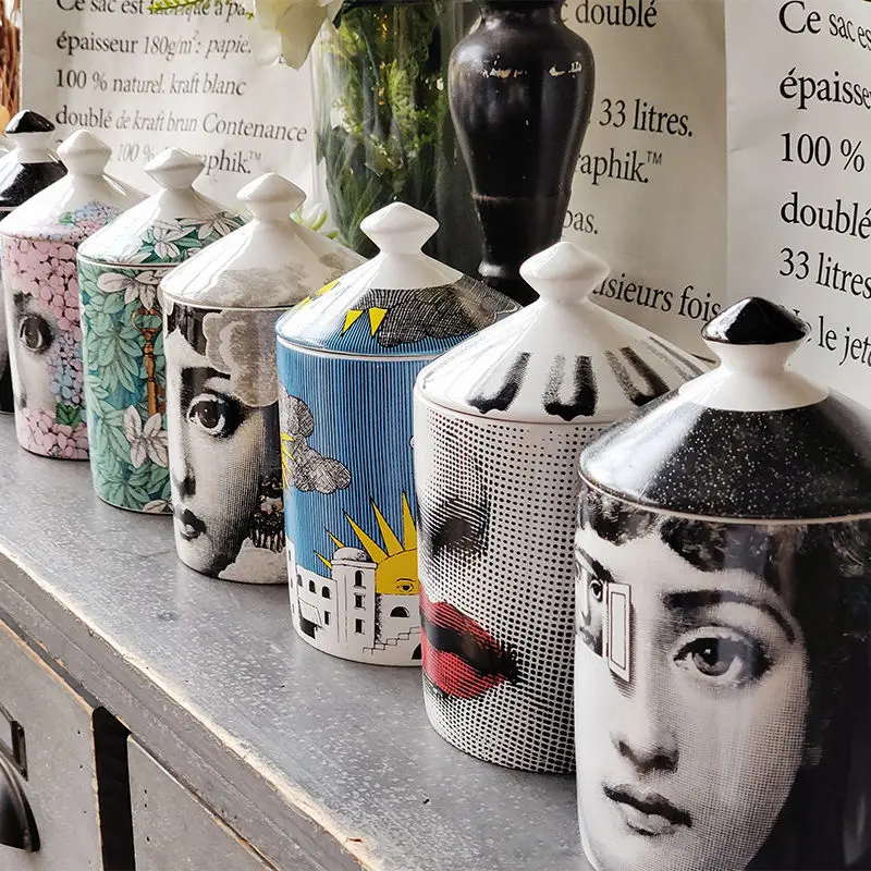 Lady Face Jar DIY Empty Candle Holder Beauty Dressing Brush Pen Box with Lid Ceramic Storage Tin Flower and Bottle
Lady Face Jar DIY Empty Candle Holder Beauty Dressing Brush Pen Box with Lid Ceramic Storage Tin Flower and Bottle