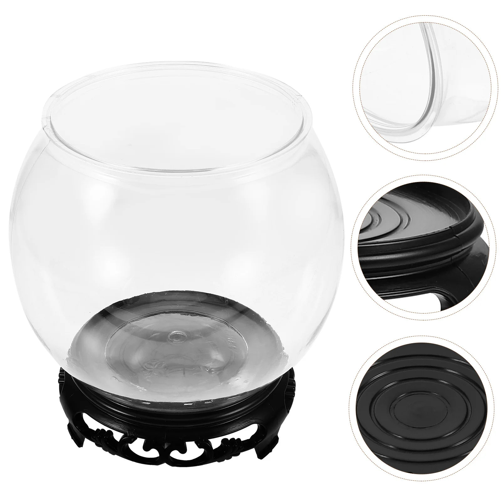 1 set of Transparent Fish Bowl Plastic Goldfish Bowl Desktop Fish Bowl with Base
1 set of Transparent Fish Bowl Plastic Goldfish Bowl Desktop Fish Bowl with Base