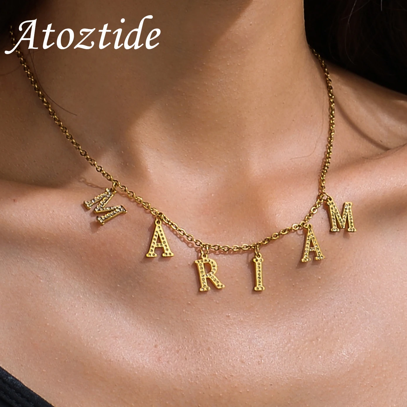Atoztide Personalized Custom Name Necklace Multiple Letters Pendant Stainless Steel for Women Men Fashion Birthday Jewelry Gift
Atoztide Personalized Custom Name Necklace Multiple Letters Pendant Stainless Steel for Women Men Fashion Birthday Jewelry Gift