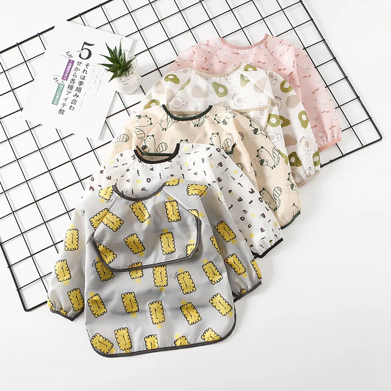 Baby Infant Bibs Cute Cartoon Bandana Waterproof Children Eating Drawing Long Sleeve Apron Self Feeding Bib Accessories Smock
Baby Infant Bibs Cute Cartoon Bandana Waterproof Children Eating Drawing Long Sleeve Apron Self Feeding Bib Accessories Smock