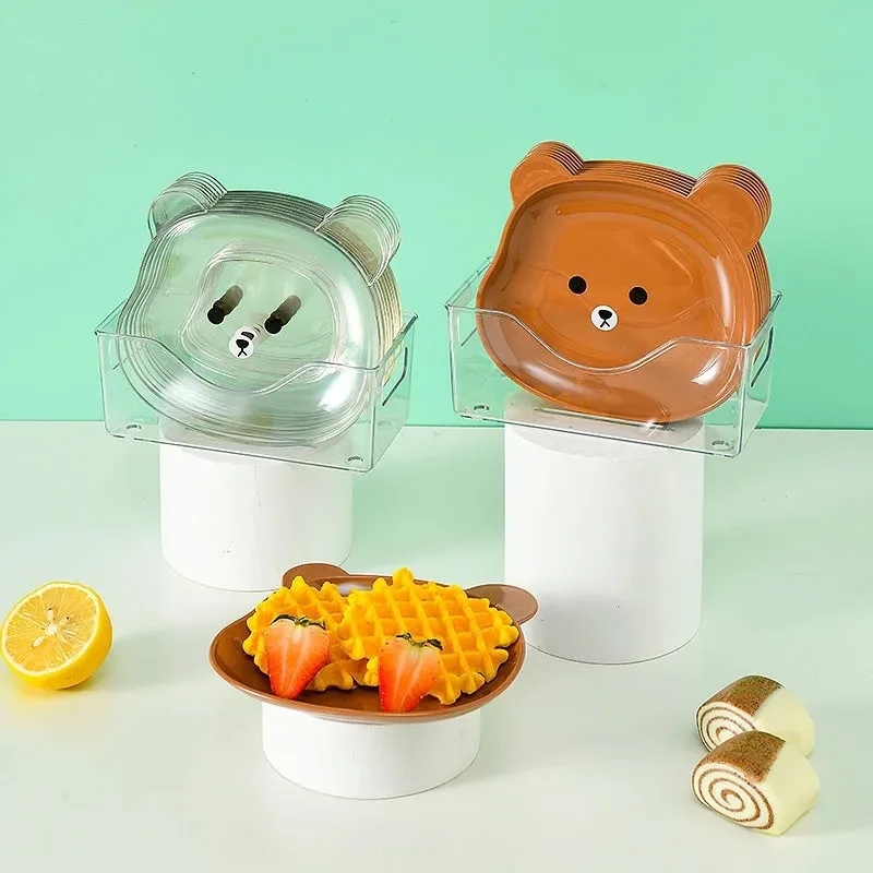 Cartoon Bear Storage Plates Cute Dishes Fruit Snack Desktop Decorative Trays Food Organizer Kitchen Reusable Plastic Supplies
Cartoon Bear Storage Plates Cute Dishes Fruit Snack Desktop Decorative Trays Food Organizer Kitchen Reusable Plastic Supplies