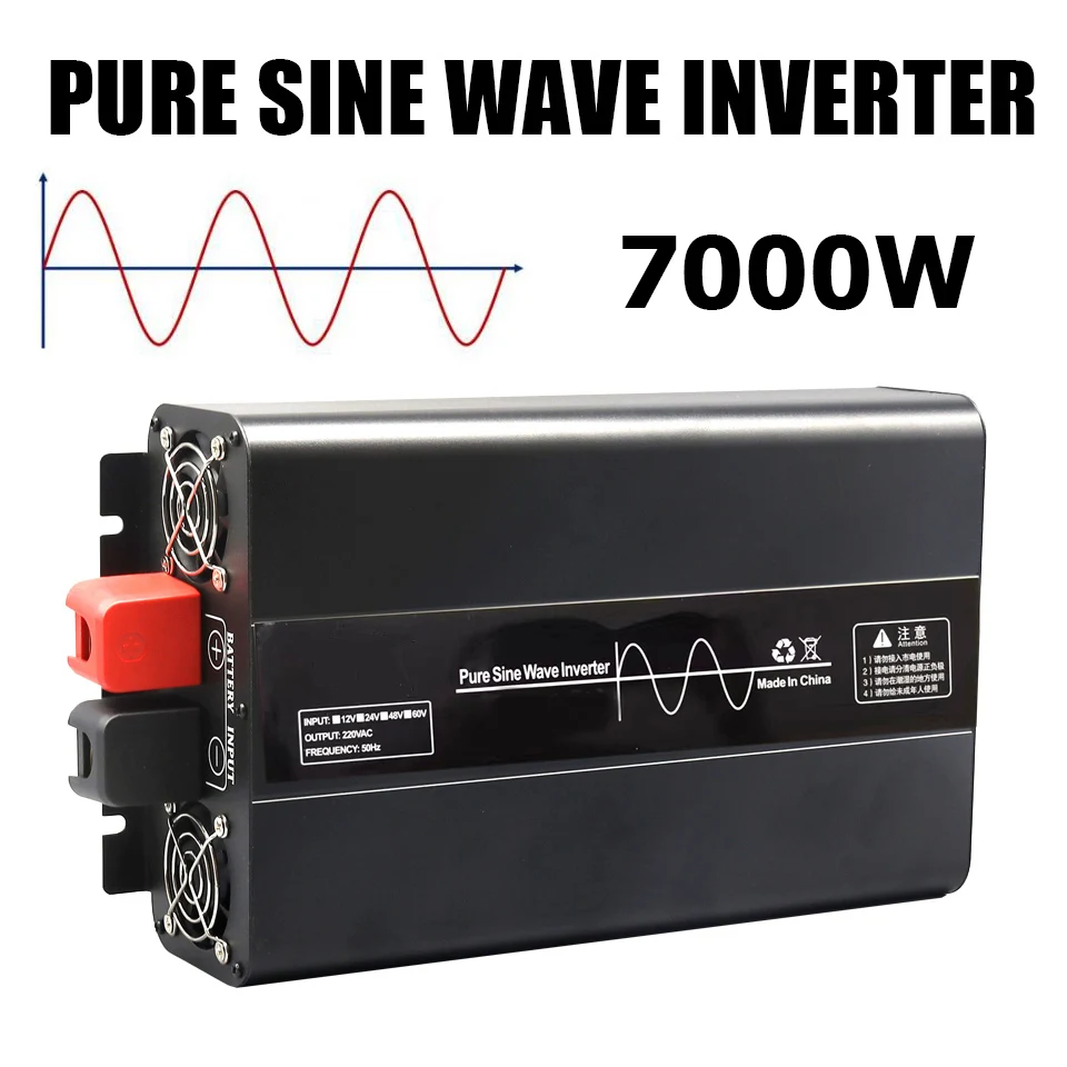 7000W 인버터 Power Supply Pure Sine Wave Inverter DC12V/24V To AC220V Converter For Car Battery home Solar System RV camping
7000W 인버터 Power Supply Pure Sine Wave Inverter DC12V/24V To AC220V Converter For Car Battery home Solar System RV camping