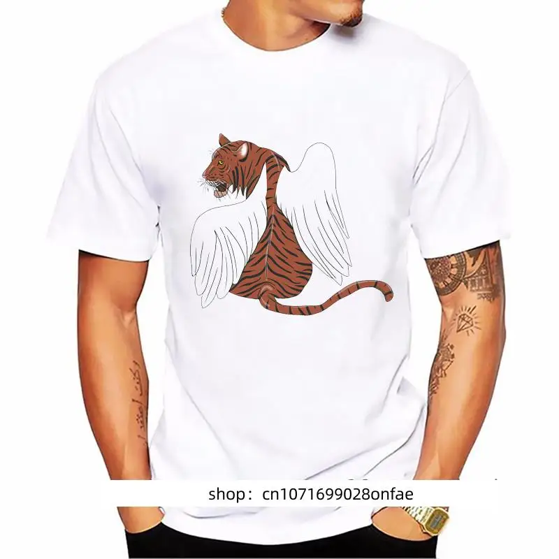 Tiger Angel Print T-Shirt Men Funny White Tshirt Homme Harajuku Shirt Summer Short Sleeve T Shirt Summer Fashion Tops Tee
Tiger Angel Print T-Shirt Men Funny White Tshirt Homme Harajuku Shirt Summer Short Sleeve T Shirt Summer Fashion Tops Tee