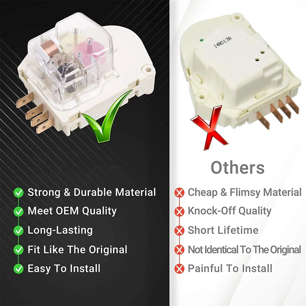 215846602 Refrigerator Defrost Timer Replacement Part Exact Fit for Frigidaire & Kenmore Refrigerators
215846602 Refrigerator Defrost Timer Replacement Part Exact Fit for Frigidaire & Kenmore Refrigerators