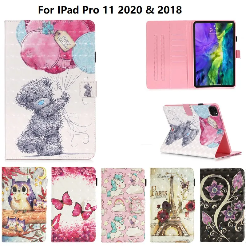 Case For iPad Pro 2020 11 Fundas Butterfly Bear Unicorn Tablet Case for iPad Pro 11 2020 2018 Coque With Card Slots Smart Cover
Case For iPad Pro 2020 11 Fundas Butterfly Bear Unicorn Tablet Case for iPad Pro 11 2020 2018 Coque With Card Slots Smart Cover