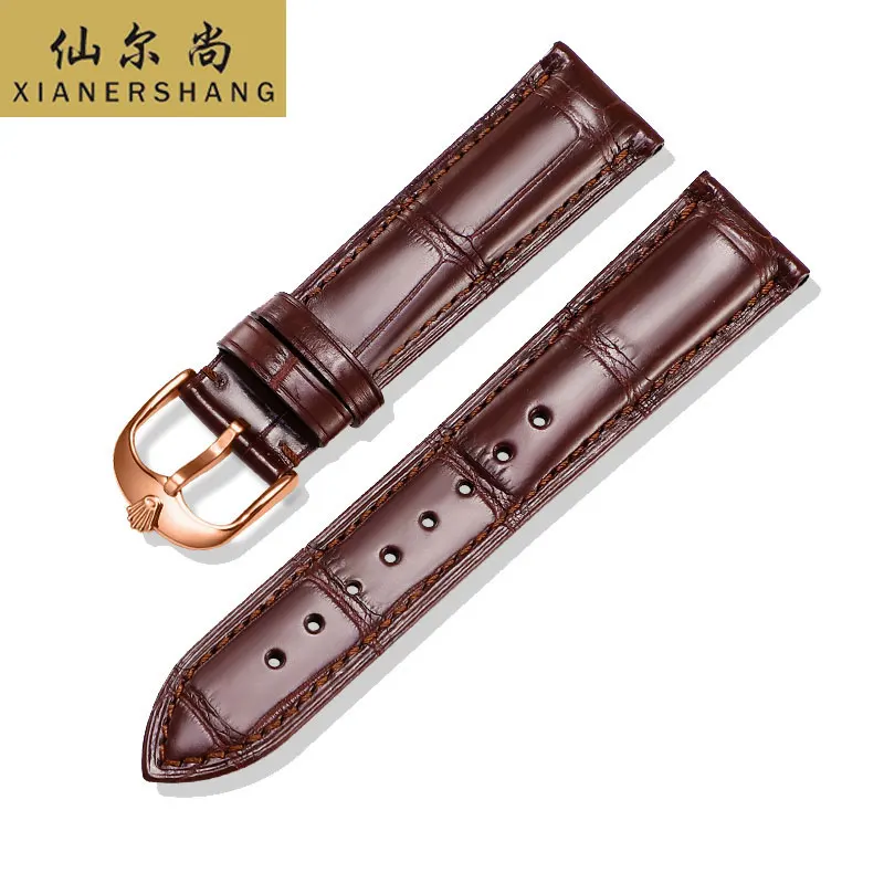 XIANERSHANG New Genuine Alligator Strap Men Women Luxury Custom ro-lex Watchbands 20MM/16MM Handmade Crocodile Skin Watch Band
XIANERSHANG New Genuine Alligator Strap Men Women Luxury Custom ro-lex Watchbands 20MM/16MM Handmade Crocodile Skin Watch Band