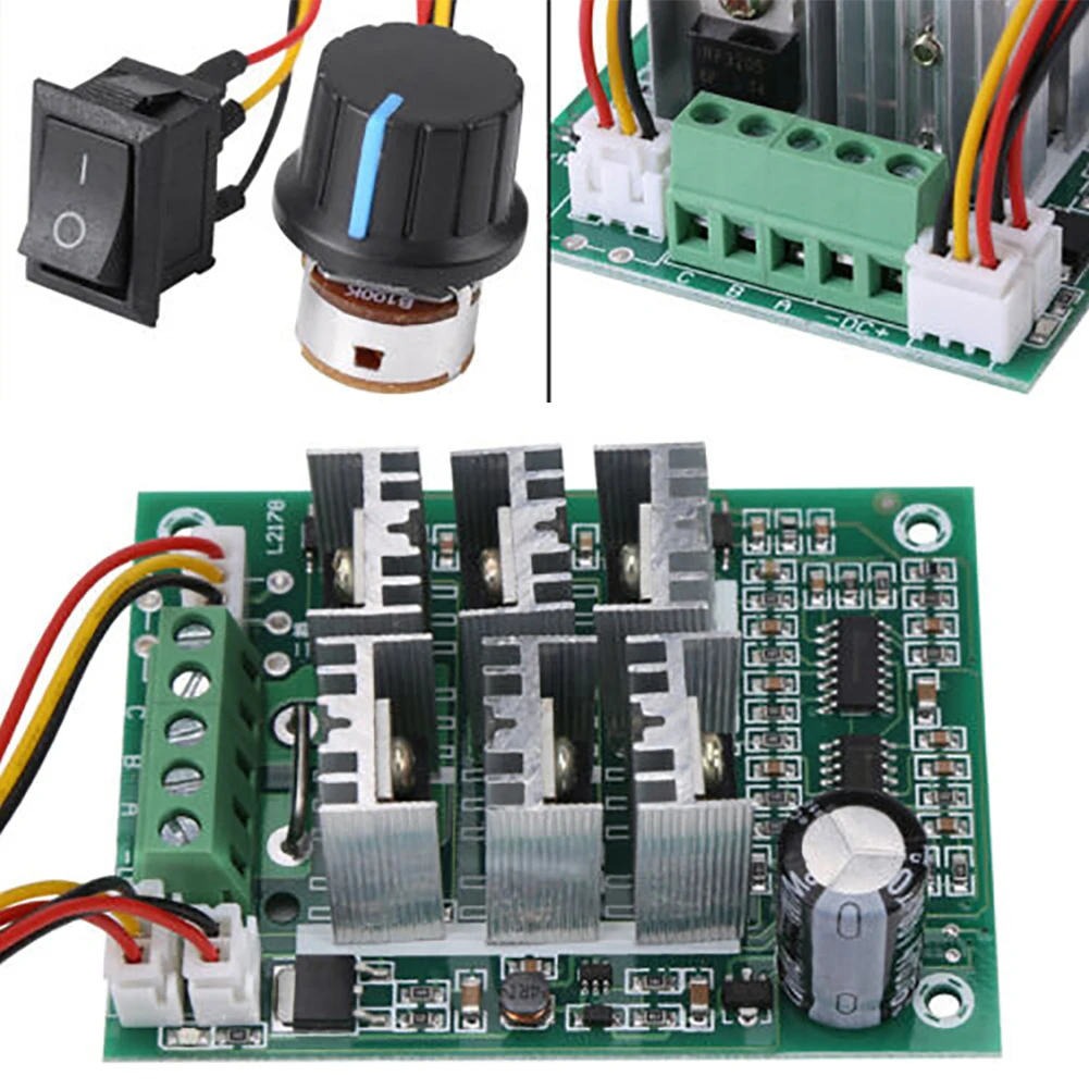 3-Phase Brushless Motor Speed Controller CW CCW Reversible DC 5V-36V 15A Speed Regulator Governor Drives Controller
3-Phase Brushless Motor Speed Controller CW CCW Reversible DC 5V-36V 15A Speed Regulator Governor Drives Controller