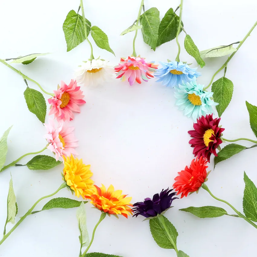 10pcs Artificial Sunflower Flower 47cm Silk Daisies for Home Flower Arrangement Wedding Party Decoration
10pcs Artificial Sunflower Flower 47cm Silk Daisies for Home Flower Arrangement Wedding Party Decoration