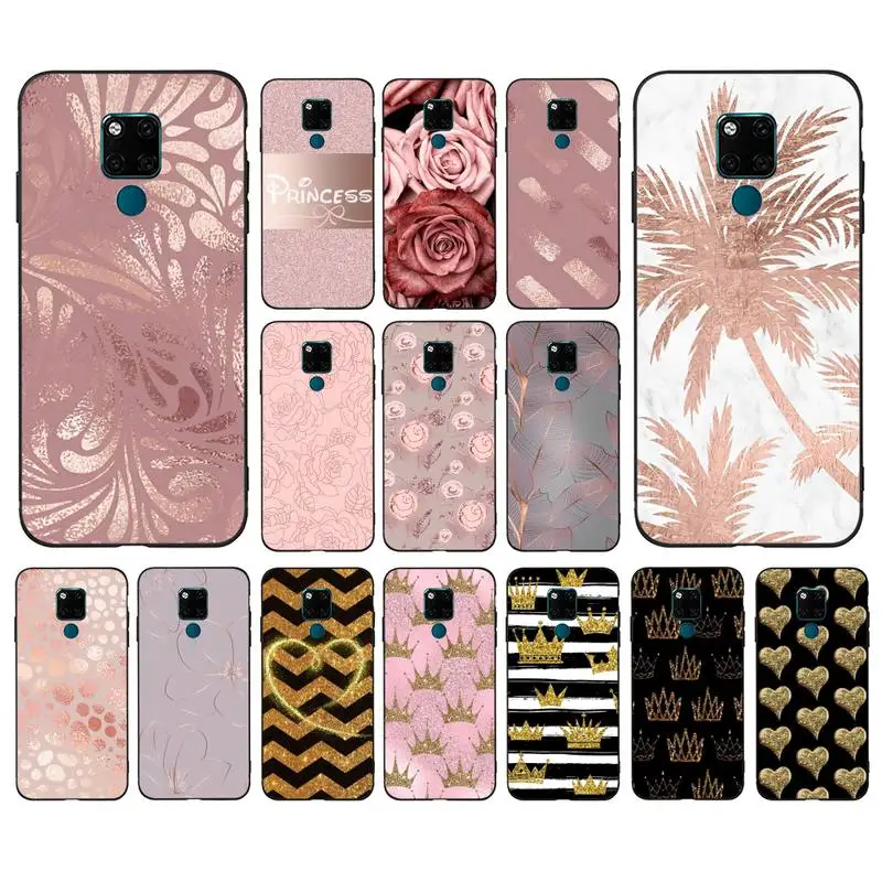 

MaiYaCa Beautiful Rose Bling Picture Phone Case for Huawei Mate 20 10 9 40 30 lite pro X Nova 2 3i 7se