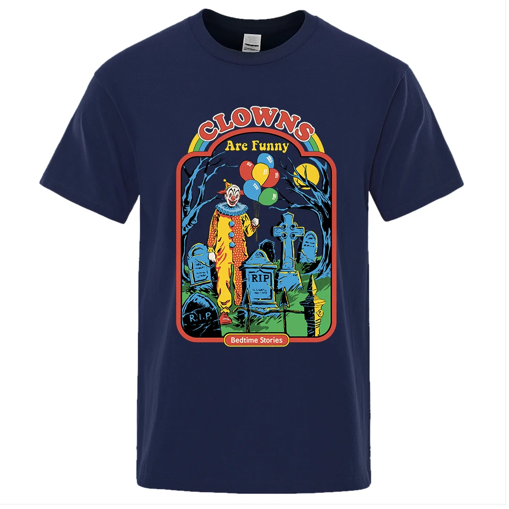 Clowns Are Funny Creativity Printing T Shirts Men Breathable O-Neck Clothes Loose Summer T-Shirts Fashion Street Mens T-Shirt
Clowns Are Funny Creativity Printing T Shirts Men Breathable O-Neck Clothes Loose Summer T-Shirts Fashion Street Mens T-Shirt