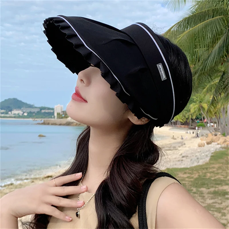 Summer Sunshade Hat UV Protection Dual Use Hair Hoop Sun Hat for Women Outdoor Beach Soft Foldable Wide Brim Bucket Caps
Summer Sunshade Hat UV Protection Dual Use Hair Hoop Sun Hat for Women Outdoor Beach Soft Foldable Wide Brim Bucket Caps