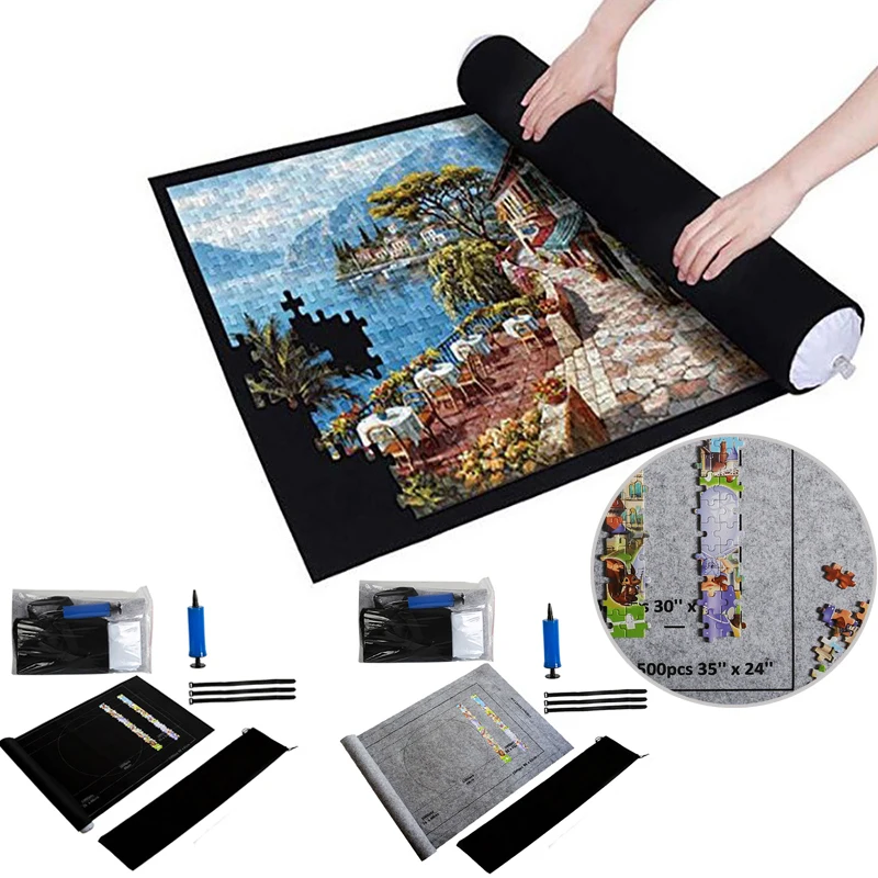 Puzzles Pad Jigsaw Roll Felt Mat Playmat Puzzles Blanket For Up To 1500 Pcs Puzzle Accessories New Portable Travel Storage Bag
Puzzles Pad Jigsaw Roll Felt Mat Playmat Puzzles Blanket For Up To 1500 Pcs Puzzle Accessories New Portable Travel Storage Bag