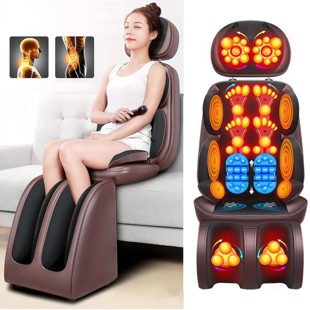 Electric Full Body Massage Chair Neck Back Waist Massage Cushion Heat & Vibrate Massage Pad As a Gift For Wife Parents 220V
Electric Full Body Massage Chair Neck Back Waist Massage Cushion Heat & Vibrate Massage Pad As a Gift For Wife Parents 220V
