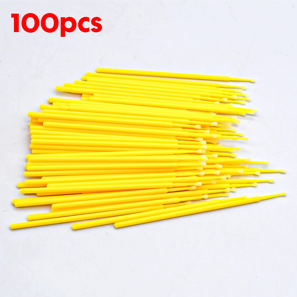 100pcs Touch Up Paint Micro Brush Large 2MM/Small 1MM Tips Yellow Plastic Micro Applicators 100mm Car Phone Cleaning Tools
100pcs Touch Up Paint Micro Brush Large 2MM/Small 1MM Tips Yellow Plastic Micro Applicators 100mm Car Phone Cleaning Tools