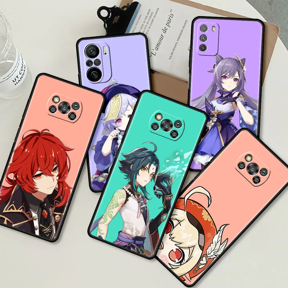 Genshin Impact Cute Silicone Case For Xiaomi Mi Poco X3 NFC M3 Pro F3 GT M4 F1 X2 11T Lite Note 10 10T 9T Shell Phone Cover
Genshin Impact Cute Silicone Case For Xiaomi Mi Poco X3 NFC M3 Pro F3 GT M4 F1 X2 11T Lite Note 10 10T 9T Shell Phone Cover