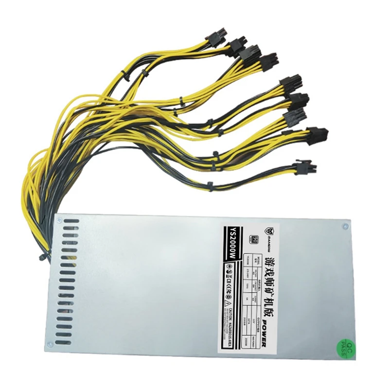 2000W ETH Mining Rig Power Supply 2U Single Channel Miner GPU PSU With 10XPCI 6Pin And Fan 80 PLUS Gold BTC Mining
2000W ETH Mining Rig Power Supply 2U Single Channel Miner GPU PSU With 10XPCI 6Pin And Fan 80 PLUS Gold BTC Mining