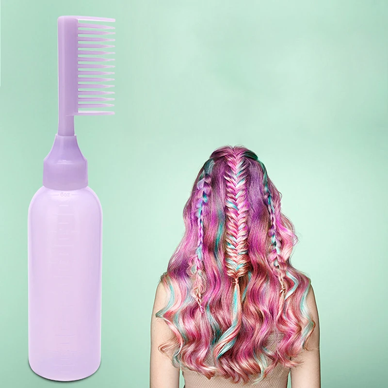 170ml Plastic Hair Dye Refillable Bottle Applicator Comb Dispensing Salon Hair Coloring Hairdressing Styling Tool
170ml Plastic Hair Dye Refillable Bottle Applicator Comb Dispensing Salon Hair Coloring Hairdressing Styling Tool