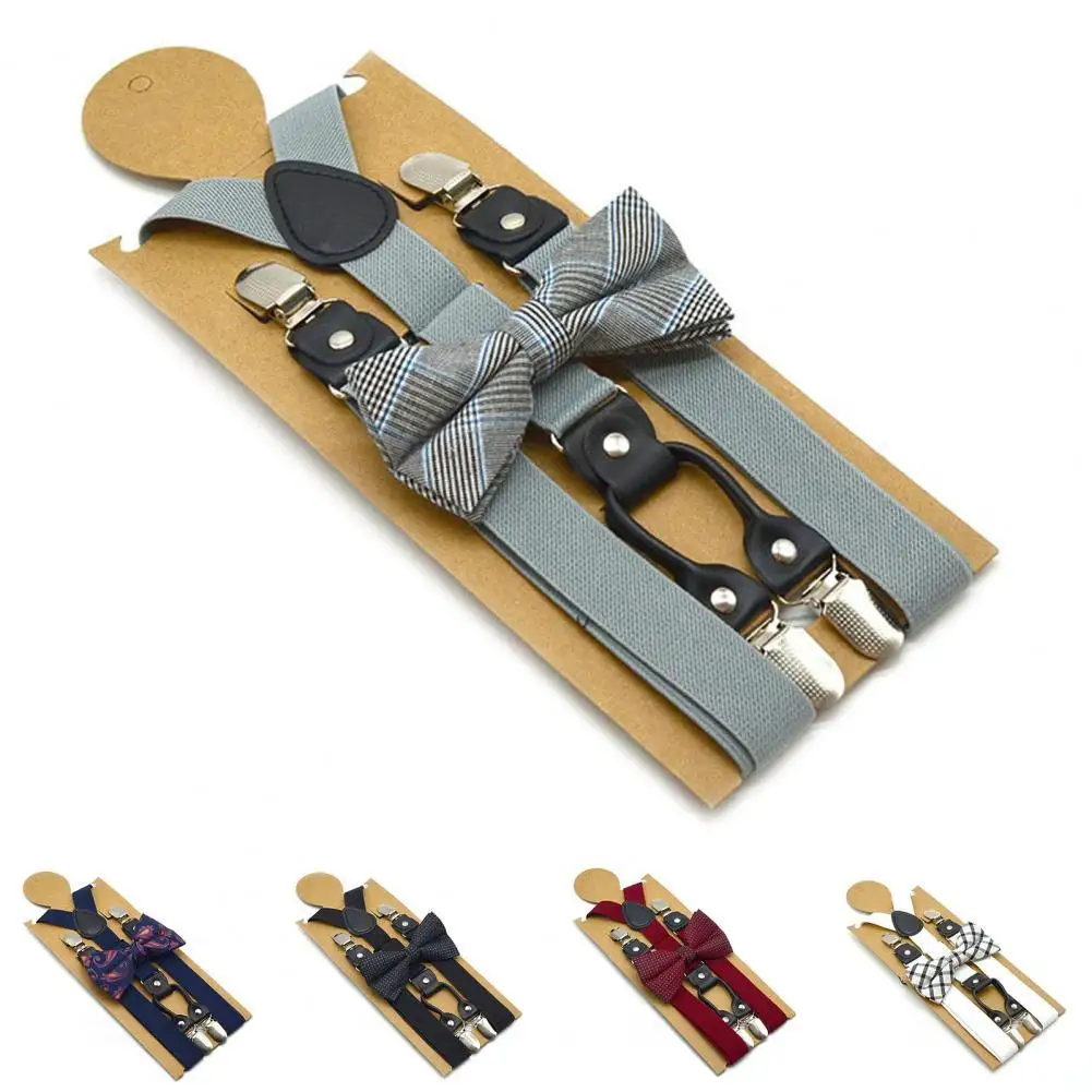 1 Set Adult Suspender Set Y-shaped Non-slip Solid Color Suspender Bow Tie for Wedding
1 Set Adult Suspender Set Y-shaped Non-slip Solid Color Suspender Bow Tie for Wedding