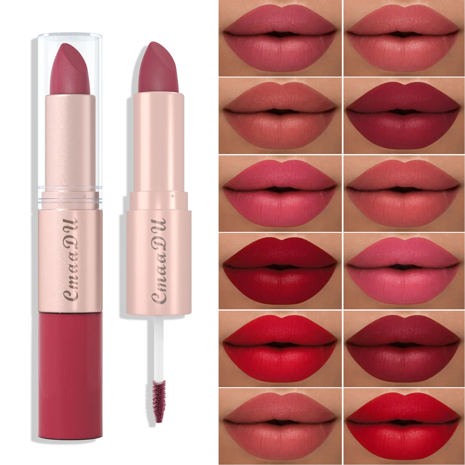 12-color 2-in-1 Lipstick and Lip Gloss Makeup Lip Fashion Ins Lip Makeup Lipstick Set Liquid Lipstick Beauty Cotonete Lip Tint
12-color 2-in-1 Lipstick and Lip Gloss Makeup Lip Fashion Ins Lip Makeup Lipstick Set Liquid Lipstick Beauty Cotonete Lip Tint