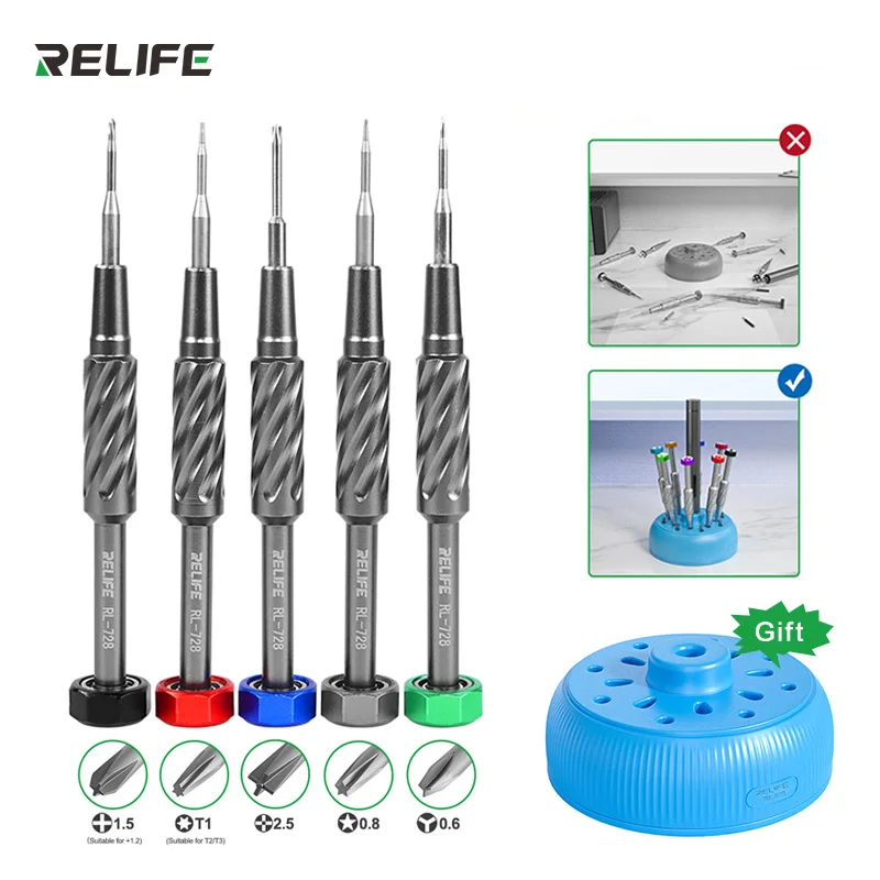 RELIFE RL-728 Mobile Phone Repair Screwdriver Strong Magnetic Ddsorption Mute Bearing S2 Steel Gun Screwdriver
RELIFE RL-728 Mobile Phone Repair Screwdriver Strong Magnetic Ddsorption Mute Bearing S2 Steel Gun Screwdriver